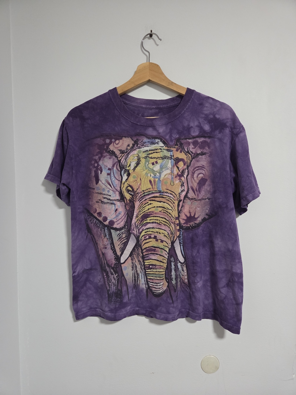 The Mountain Tee Featuring Elephant Portrait by Dean Russo